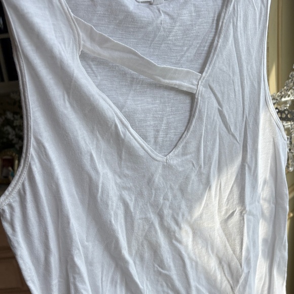 LNA White Cutout Tank Top - Picture 6 of 7